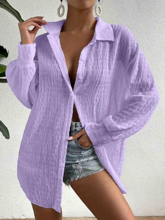 Koszula damska oversize | Lekka i przewiewna na lato | Natalia