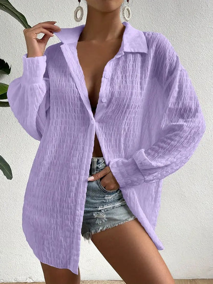 Koszula damska oversize | Lekka i przewiewna na lato | Natalia