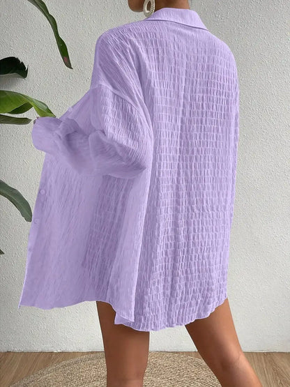 Koszula damska oversize | Lekka i przewiewna na lato | Natalia