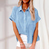 Koszula Damska z Krótkim Rękawem | Stylizacja Lato Moda Kobiety | Agnieszka