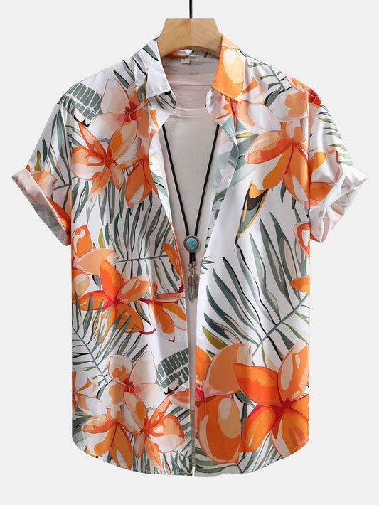 Koszula męska tropikalna | Stylowy print na lato | Kacper