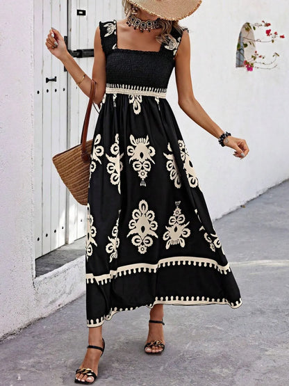 Letnia sukienka maxi damska | Moda wakacyjna styl kobiety | Amelia