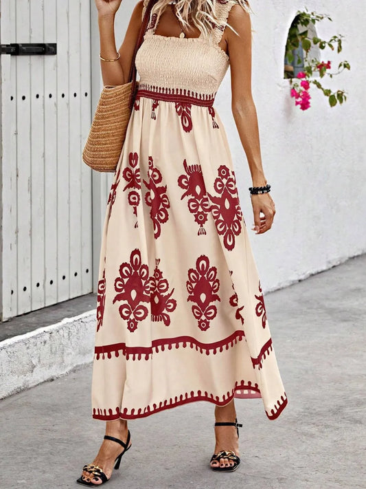 Letnia sukienka maxi damska | Moda wakacyjna styl kobiety | Amelia