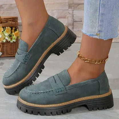 Loafers damskie na platformie | Elegancki casual styl | Calla