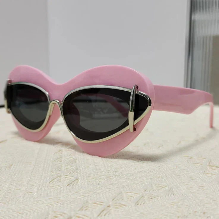 Okulary przeciwsłoneczne retro | Akcesoria letnie damskie styl vintage | Anessira