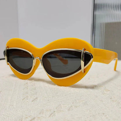 Okulary przeciwsłoneczne retro | Akcesoria letnie damskie styl vintage | Anessira