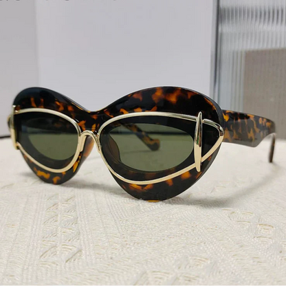 Okulary przeciwsłoneczne retro | Akcesoria letnie damskie styl vintage | Anessira
