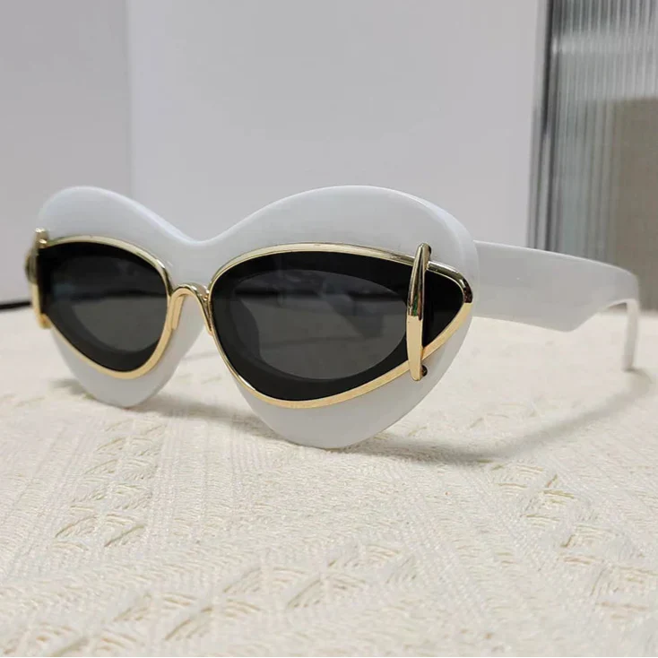 Okulary przeciwsłoneczne retro | Akcesoria letnie damskie styl vintage | Anessira