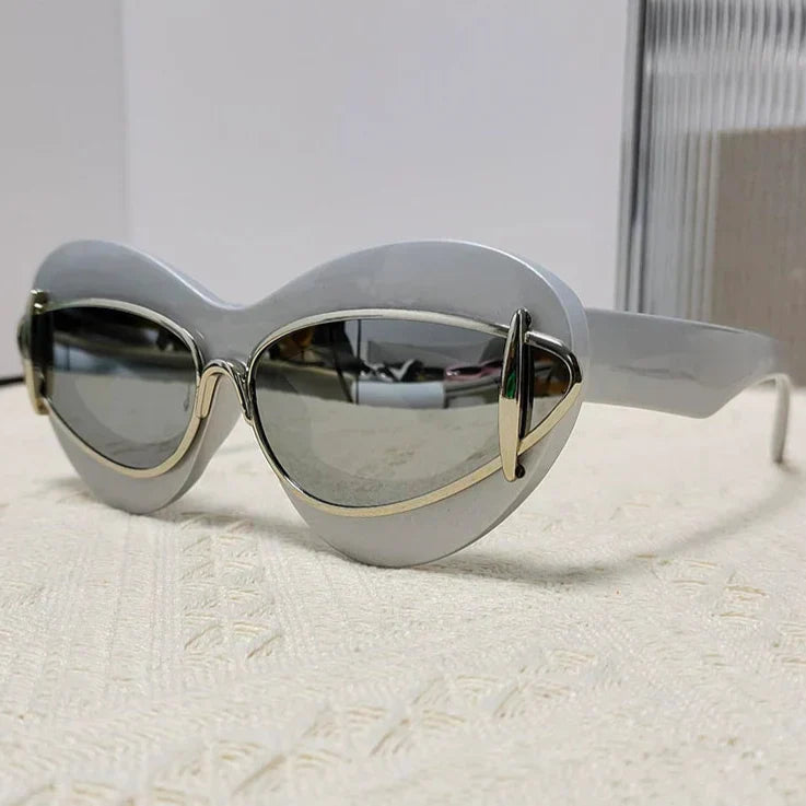 Okulary przeciwsłoneczne retro | Akcesoria letnie damskie styl vintage | Anessira