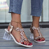 Sandalen Blockabsatz | Sommerschuhe Damen Abendmode | Mila