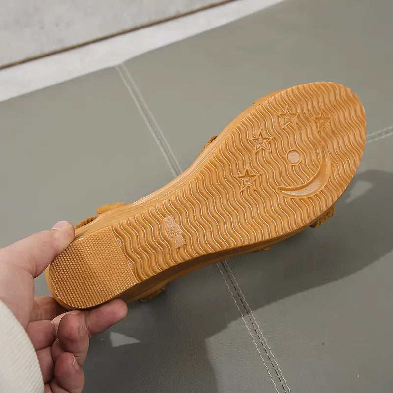 Sandały Damskie na Koturnie | Letnie Buty Paseczki Kobiety | Katarzyna