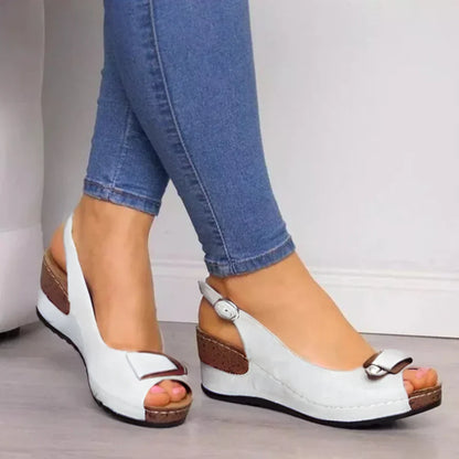 Slingpumps Keilabsatz | Sommerschuhe Damen Mode | Chayla