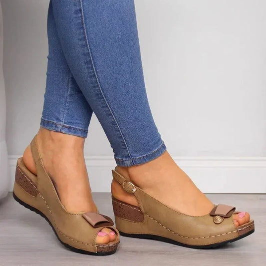 Slingpumps Keilabsatz | Sommerschuhe Damen Mode | Chayla