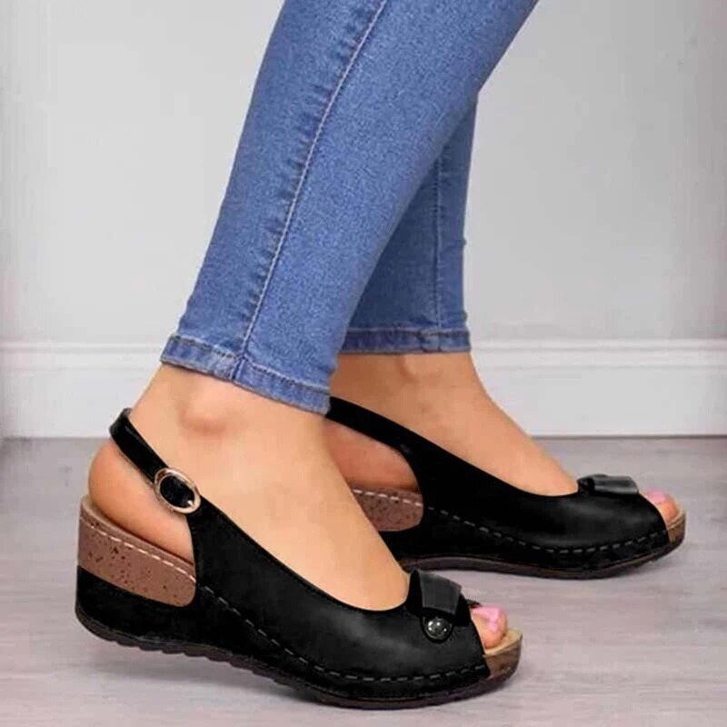 Slingpumps Keilabsatz | Sommerschuhe Damen Mode | Chayla