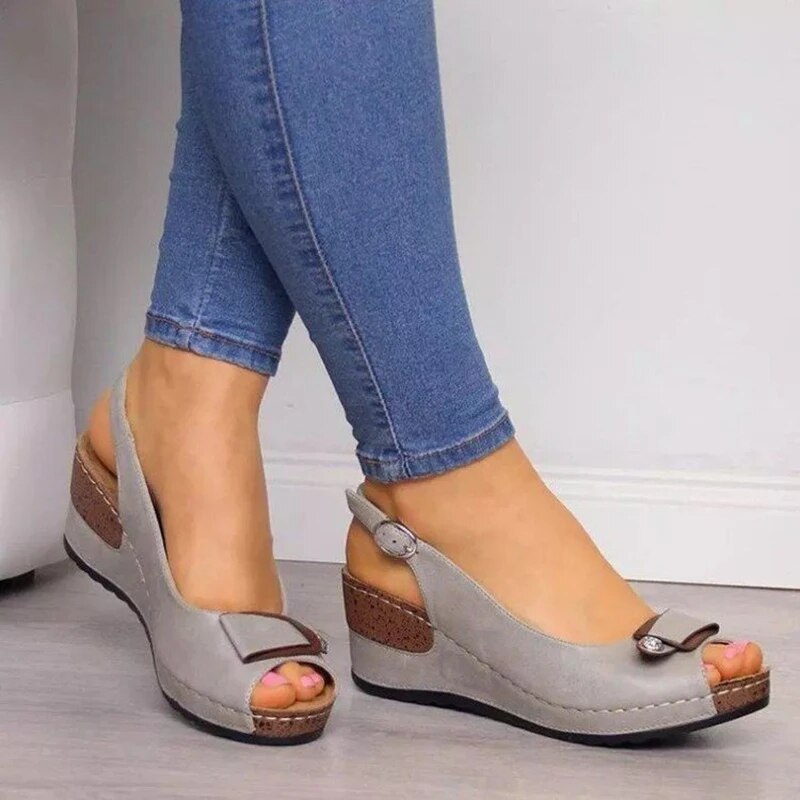 Slingpumps Keilabsatz | Sommerschuhe Damen Mode | Chayla