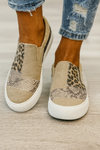 Slip-On Sneakers | Patchwork Animal Print | Zaria