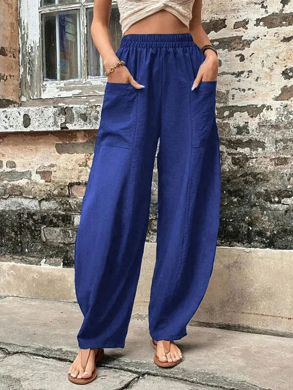 Spodnie Damskie Szerokie | Stylizacja Lato Moda Kobiety | Natalia