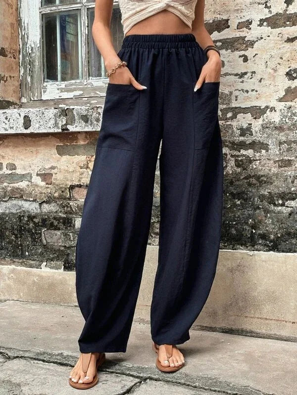 Spodnie Damskie Szerokie | Stylizacja Lato Moda Kobiety | Natalia