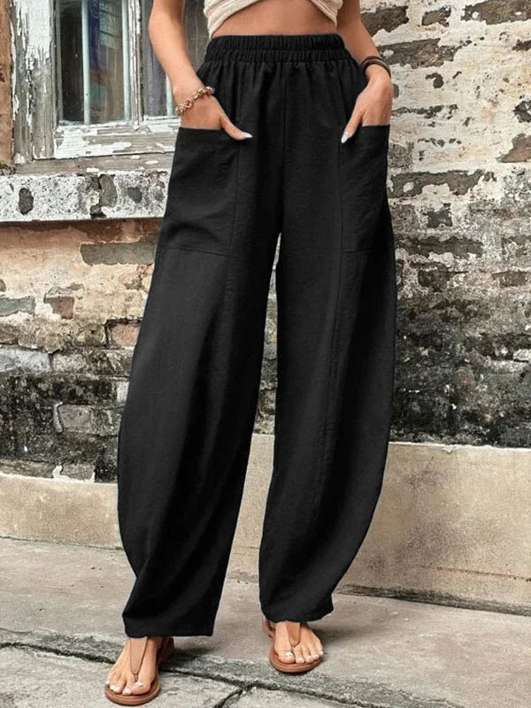 Spodnie Damskie Szerokie | Stylizacja Lato Moda Kobiety | Natalia