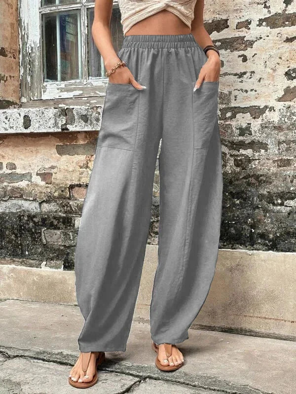 Spodnie Damskie Szerokie | Stylizacja Lato Moda Kobiety | Natalia