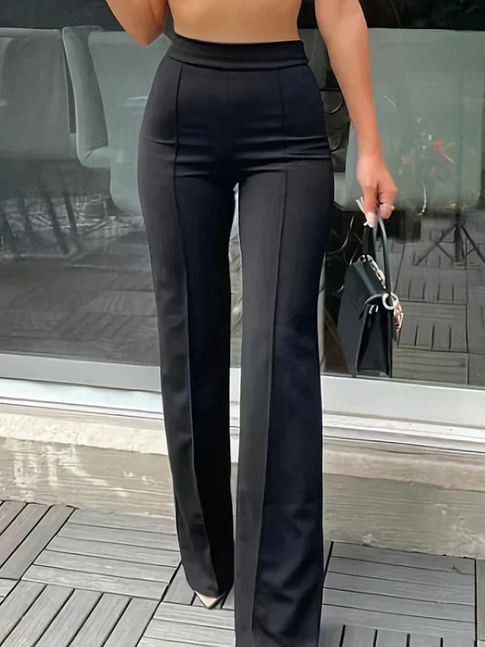 Spodnie Damskie Z Wysokim Stanem | Stylizacja Wiosna Moda Kobiety | Klara