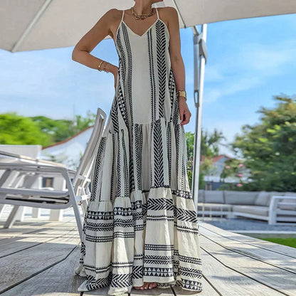 Sukienka boho maxi ramiączka | Sukienki lato kobiety | Jagoda