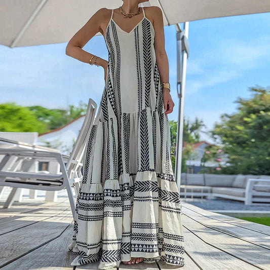 Sukienka boho maxi ramiączka | Sukienki lato kobiety | Jagoda
