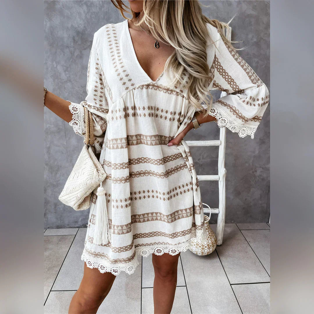 Sukienka boho mini koronkowa | Odzież letnia damska wakacyjna | Gabriela