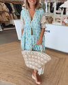 Sukienka boho z printem | Swobodna elegancja na lato | Barbara