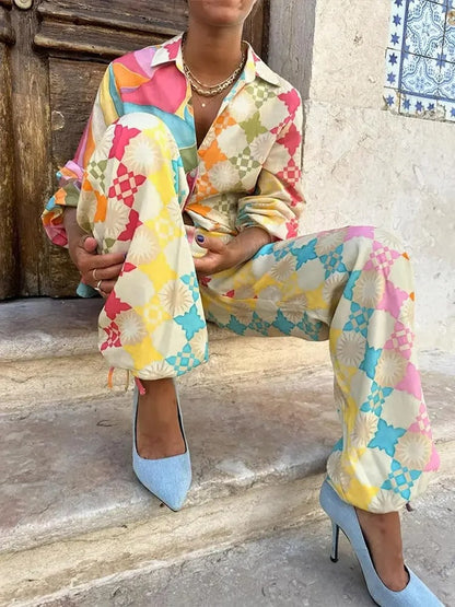 Sukienka damska | Sukienka maxi boho wzorzysta głęboki dekolt lato | Izabela