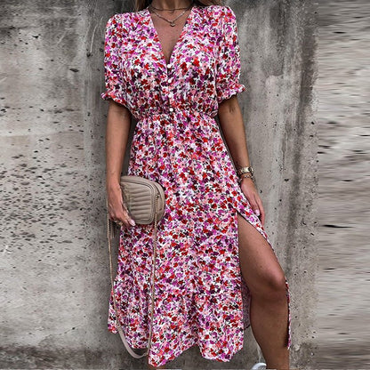Sukienka damska w kwiaty | Letnia radość z nutą elegancji | Liora