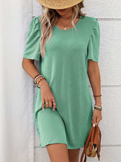 Sukienka dzianinowa mini | Wiosenna moda damska na co dzień | Laura