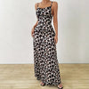 Sukienka Leopard Maxi na Ramiączkach | Leya