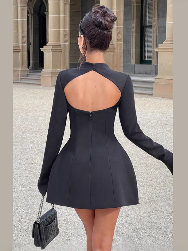 Sukienka mini z długim rękawem | Odzież damska wieczorowa elegancka | Eliza