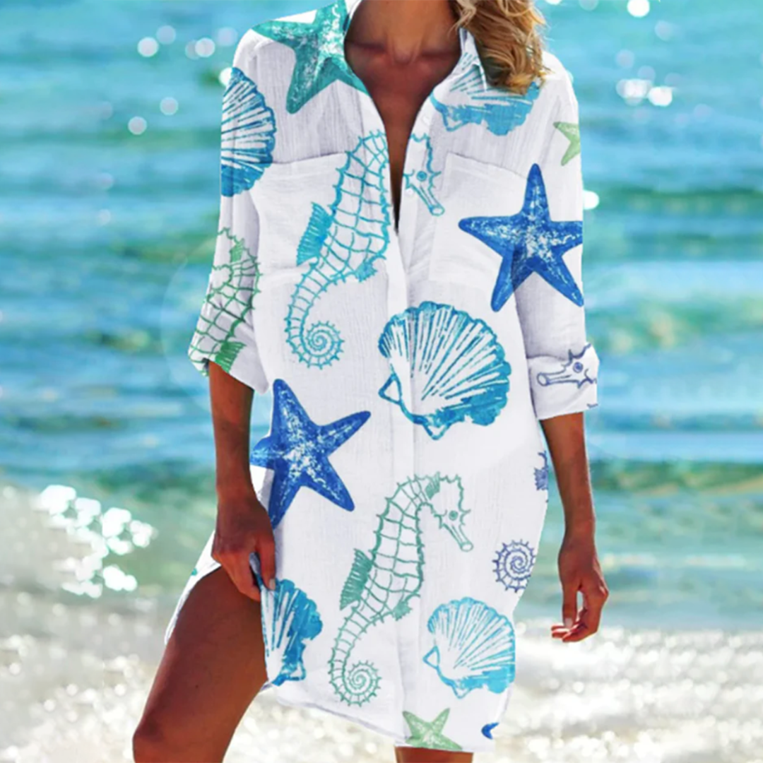Sukienka plażowa tie-dye | Odzież letnia damska wakacyjna | Jagoda