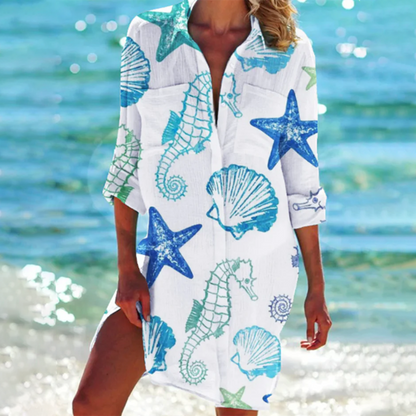 Sukienka plażowa tie-dye | Odzież letnia damska wakacyjna | Jagoda