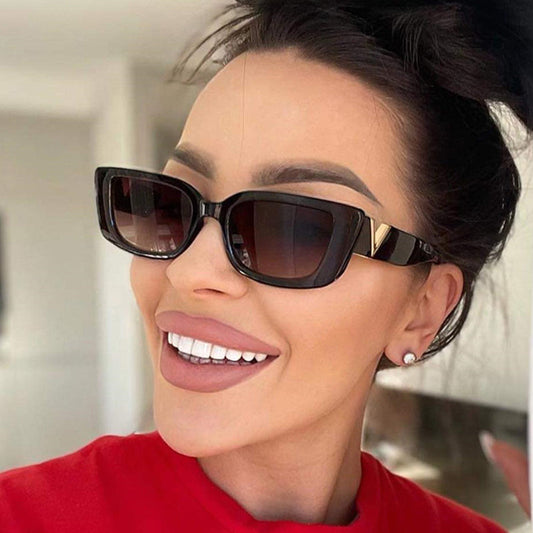 Sunglasses | Sonnenbrille Sommer Damen Rechteck Metall UV400 | Lina