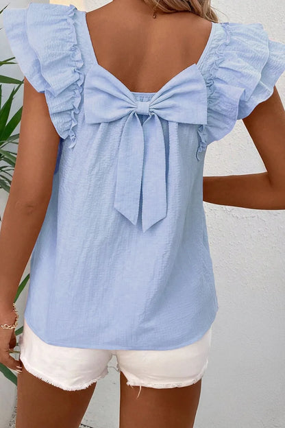 Top z falbanami damski | Trendy lato moda kobiety | Zuzanna